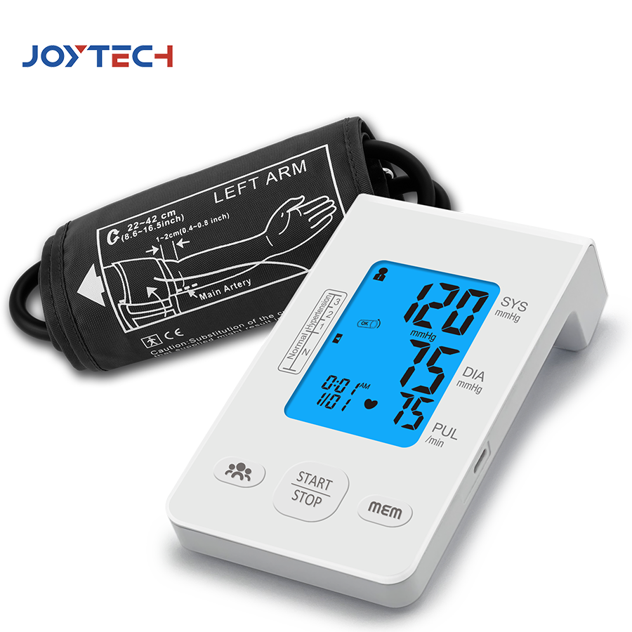 Monitor de presión arterial inteligente con fuente de alimentación dual y pantalla extra grande con Ecg
