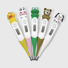 Termômetro digital CE MDR, várias cores, à prova d'água, termômetro de ponta flexível para bebê com tampa removível, série de desenhos animados