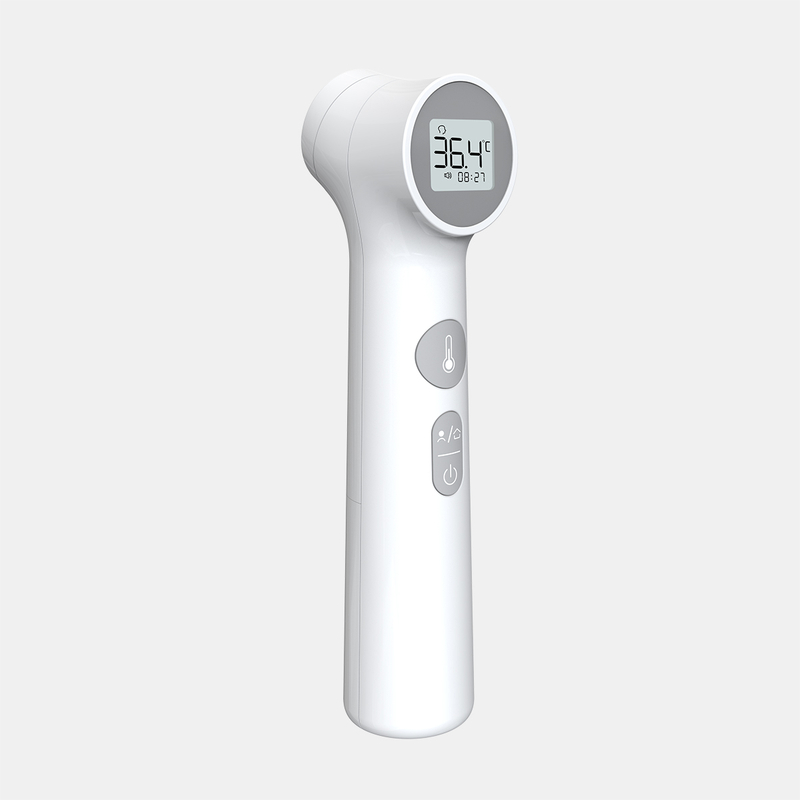 Termômetro de testa sem contato de alta precisão com aprovação CE MDR com luz de fundo falante e Bluetooth