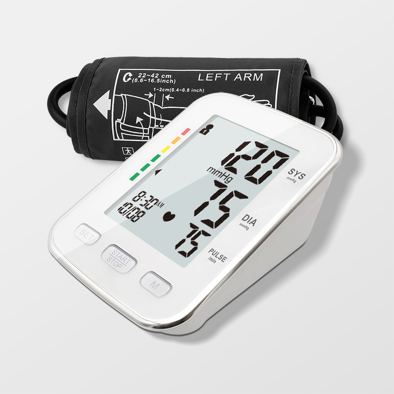 MDR CE கூடுதல் LCD டிஸ்ப்ளே ப்ளூடூத் Blood Pressure Monitor உடன் Backlit