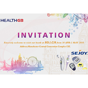 Invitació HEALTH GB 2018 (30 d'abril - 2 de maig de 2018)