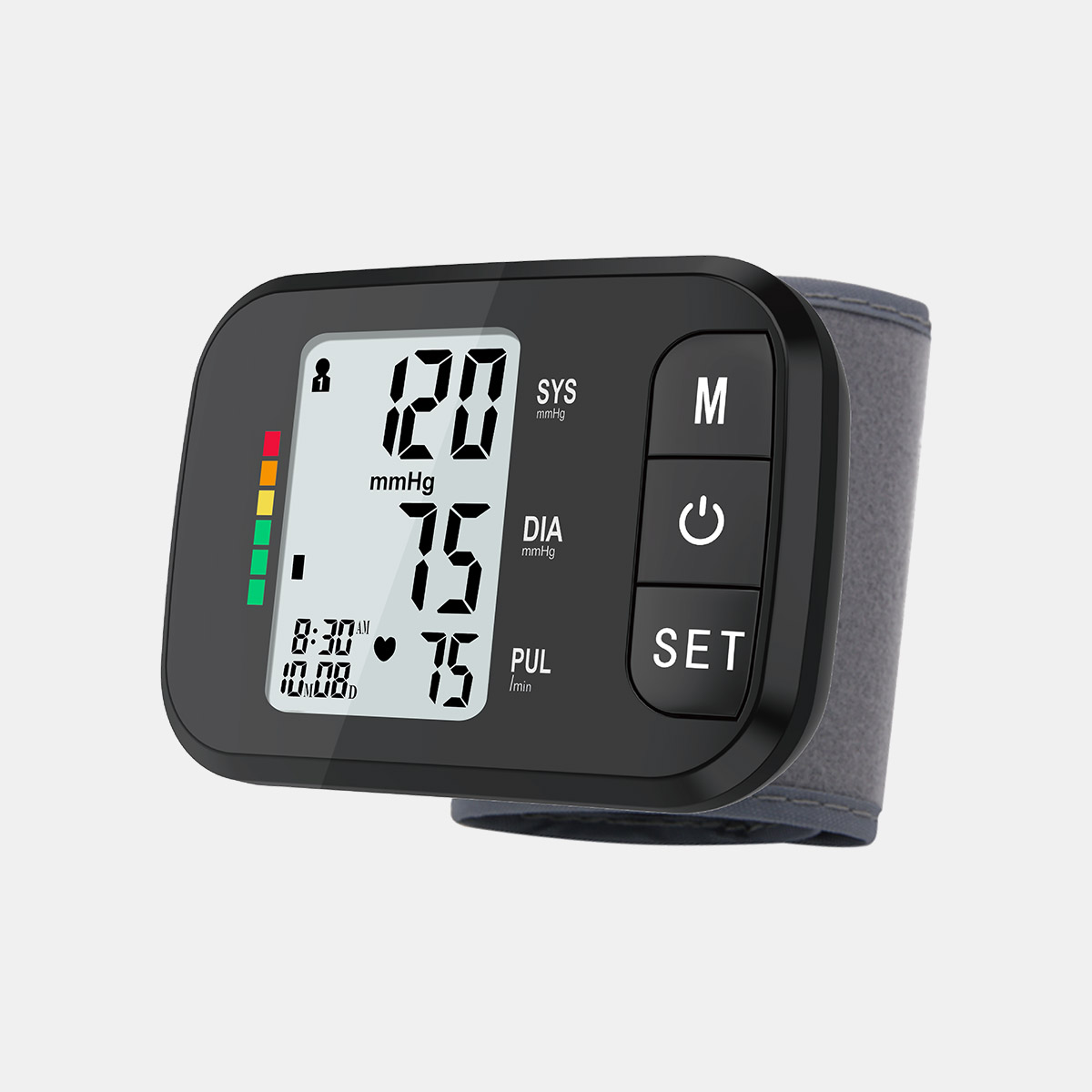 OEM Suaicheantas Clò-bhualadh Wrist Bruthadh-fala Monitor Digital Tensiometer Language Customize Sphygmomanometer
