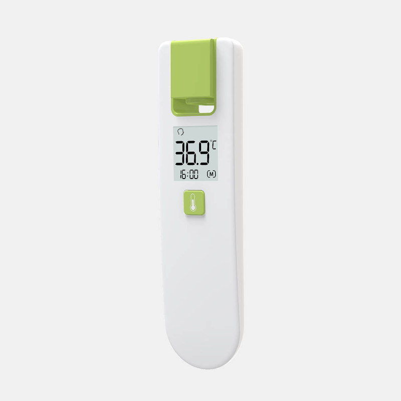 CE MDR Berøringsfritt termometer Brukervennlig hjemmebruk Roterbart infrarødt pannetermometer for baby