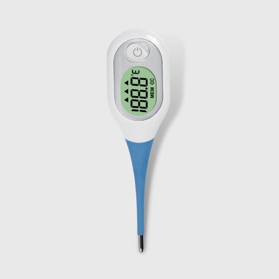 CE MDR-goedkeuring vinnige reaksie Bluetooth elektroniese waterdigte termometer vir baba