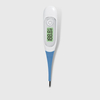 Termômetro eletrônico de ponta flexível para bebê com aprovação CE MDR de leitura instantânea com luz de fundo