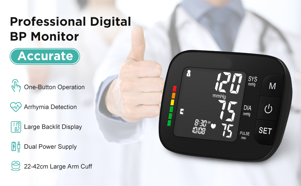 家庭用医療の使いやすいBluetooth音声血圧測定器