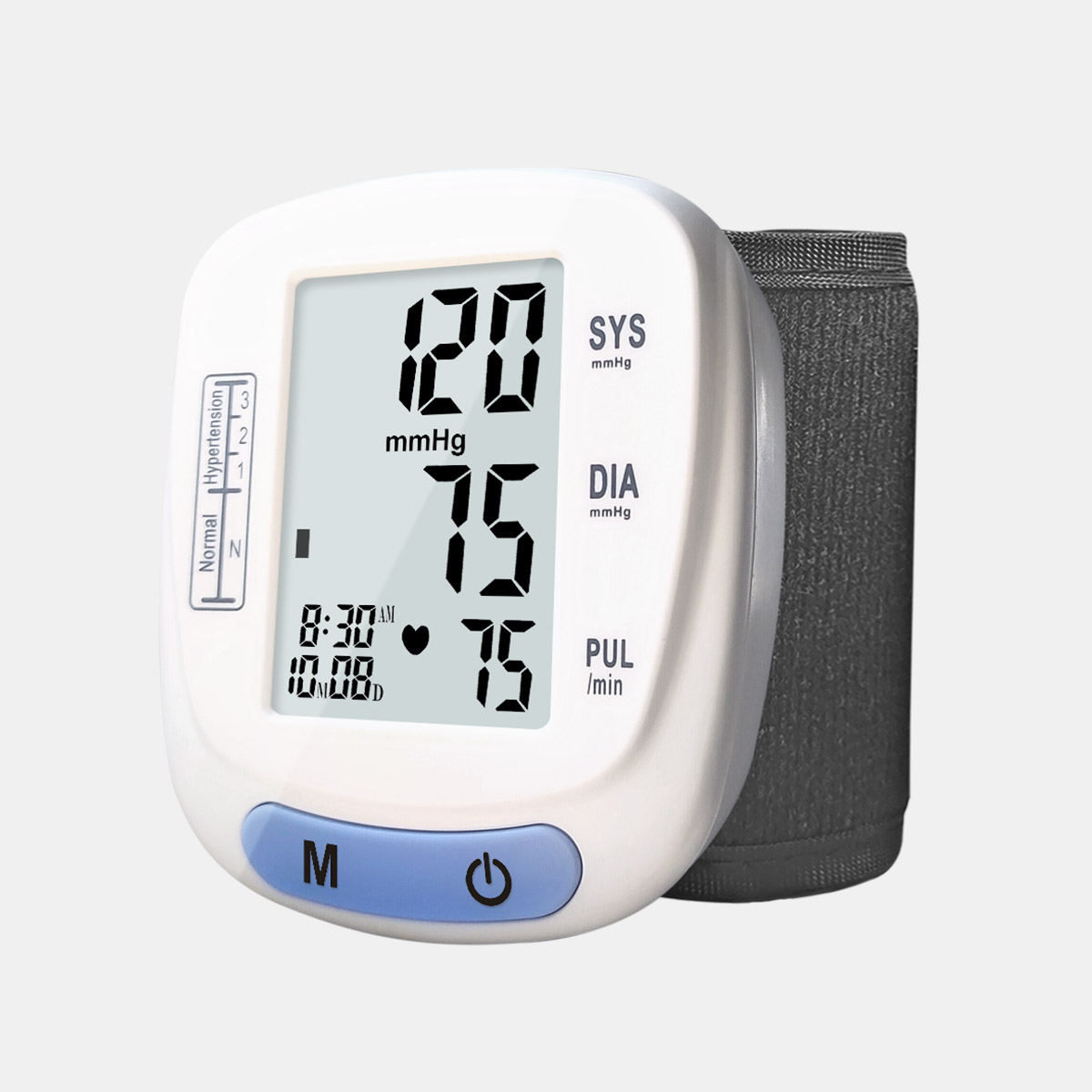 Tensiometru di polso digitale MDR Monitor elettronicu di pressione sanguigna