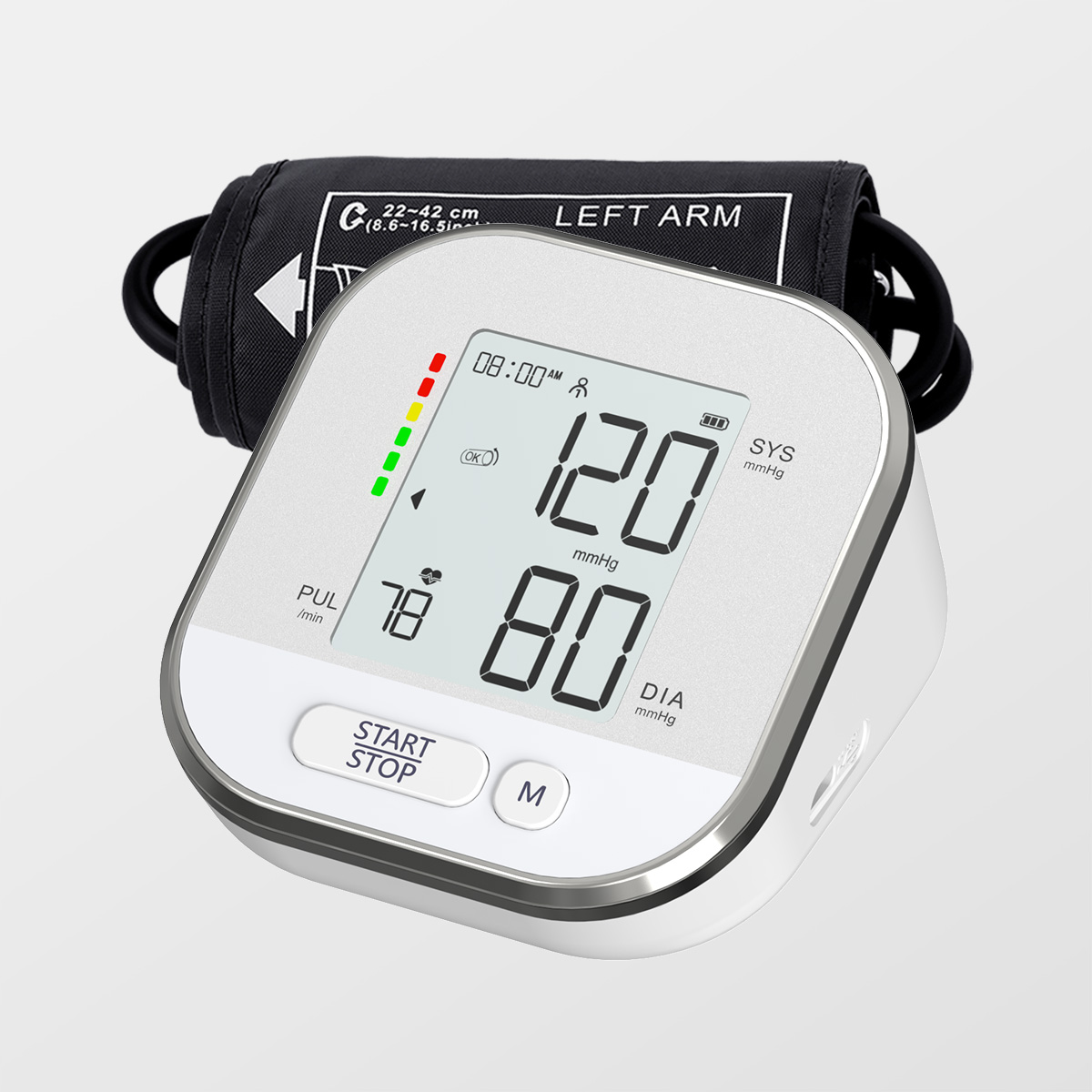 Medidor de presión arterial para el brazo superior Monitor de presión arterial digital Bluetooth MDR Fabricante aprobado por CE