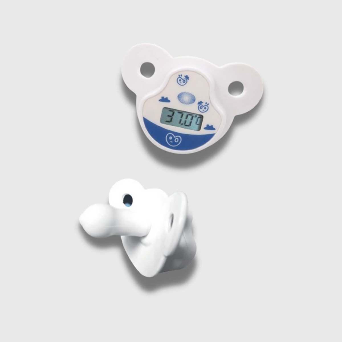 Digital Pacifier Baby Thermometer fir Neigebueren Check fir e Féiwer Nippel Style Baby Thermometer