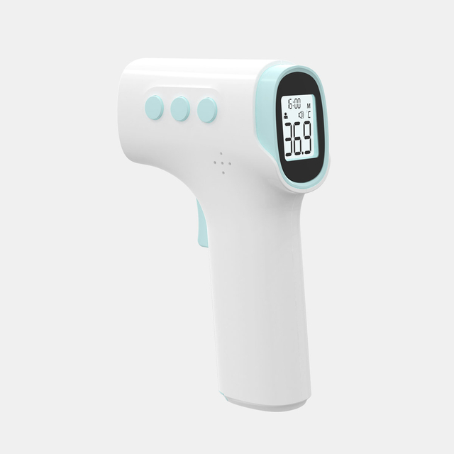 Termômetro eletrônico de testa para bebê infravermelho sem contato tipo arma CE MDR