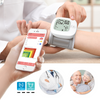 Bluetooth Wrist Blood Pressure Monitor Ukuthetha Tensiomemter kunye Backlit