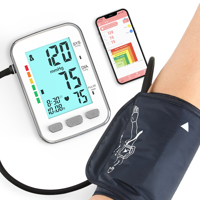 MDR CE ekstra LCD zaslon Bluetooth mjerač krvnog tlaka s pozadinskim osvjetljenjem