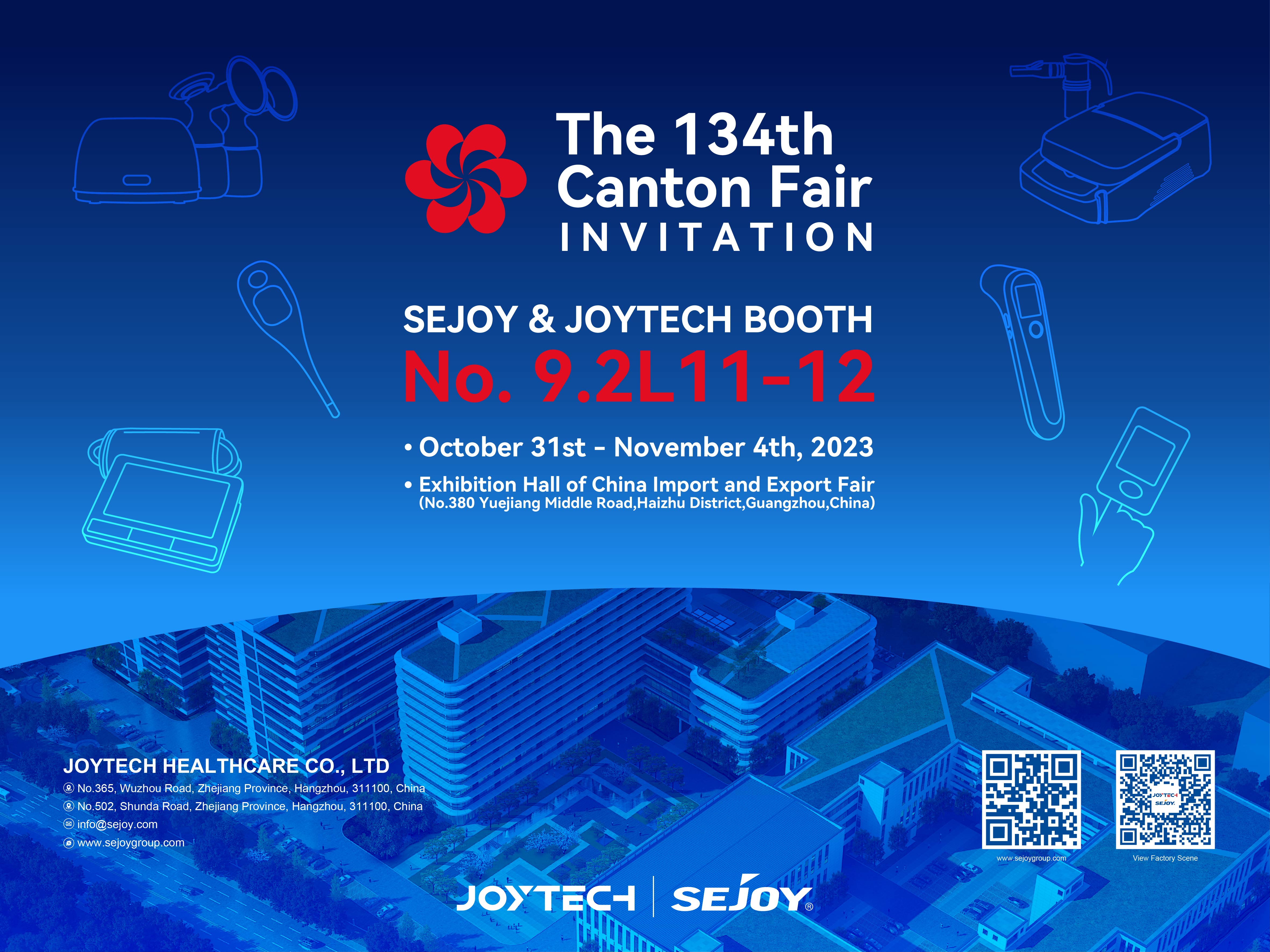 Die Sejoy Group lädt Sie ein, auf der 134. Canton Fair modernste medizinische Geräte und POCT-Produkte zu entdecken