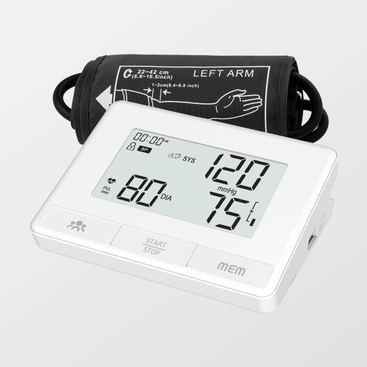 ເຄື່ອງກວດອັດຕາການເຕັ້ນຫົວໃຈ Ecg Function Voice Broadcast Blood Pressure Monitor Bluetooth