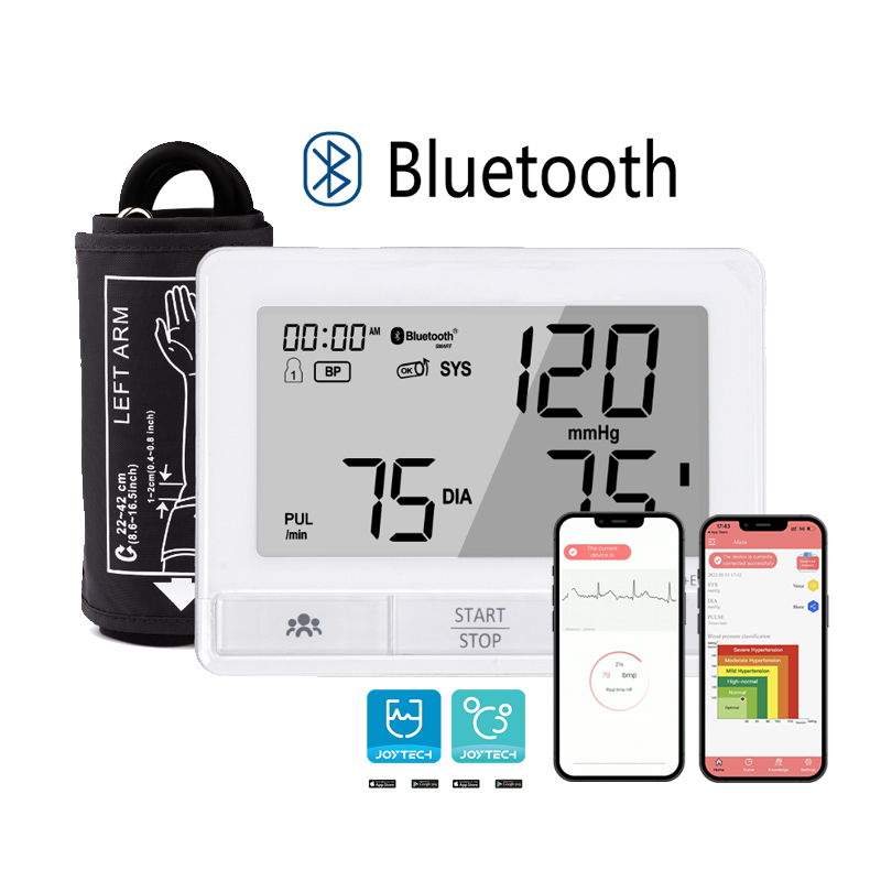 ESH Approval ECG Fungsi Monitor Tekanan Darah Akurat Tinggi kanthi Aplikasi Bluetooth kanggo Ios Lan Android