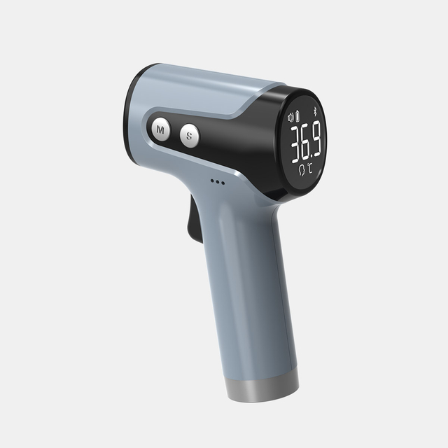 Termometru cu infraroșu pentru frunte tip pistol CE MDR Pistol cu ​​termometru cu infraroșu fără atingere LED
