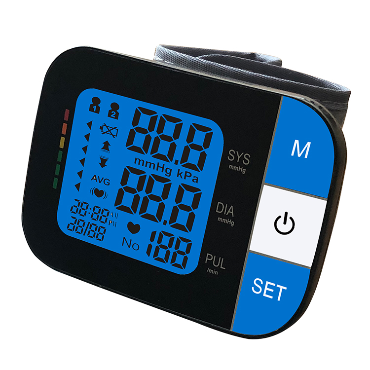 Медицински преносим монитор за кръвно налягане на китката Цифров сфигмоманометър на китката MDR CE одобрен