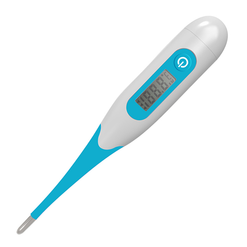 CE MDR одобрен за домашна употреба Водоустойчив орален термометър Дигитален термометър с гъвкав накрайник за бебе