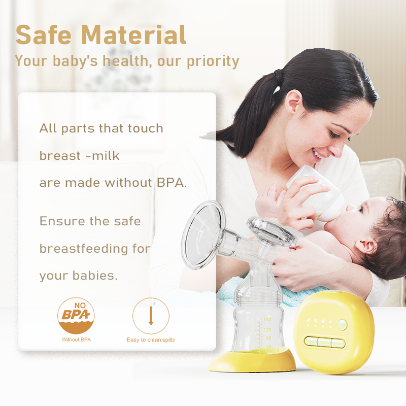 Pompă de sân fără BPA pentru o mai bună hrănire și îngrijire a bebelușilor