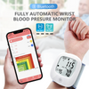 Bluetooth Wrist Blood Pressure Monitor Ukuthetha Tensiomemter kunye Backlit