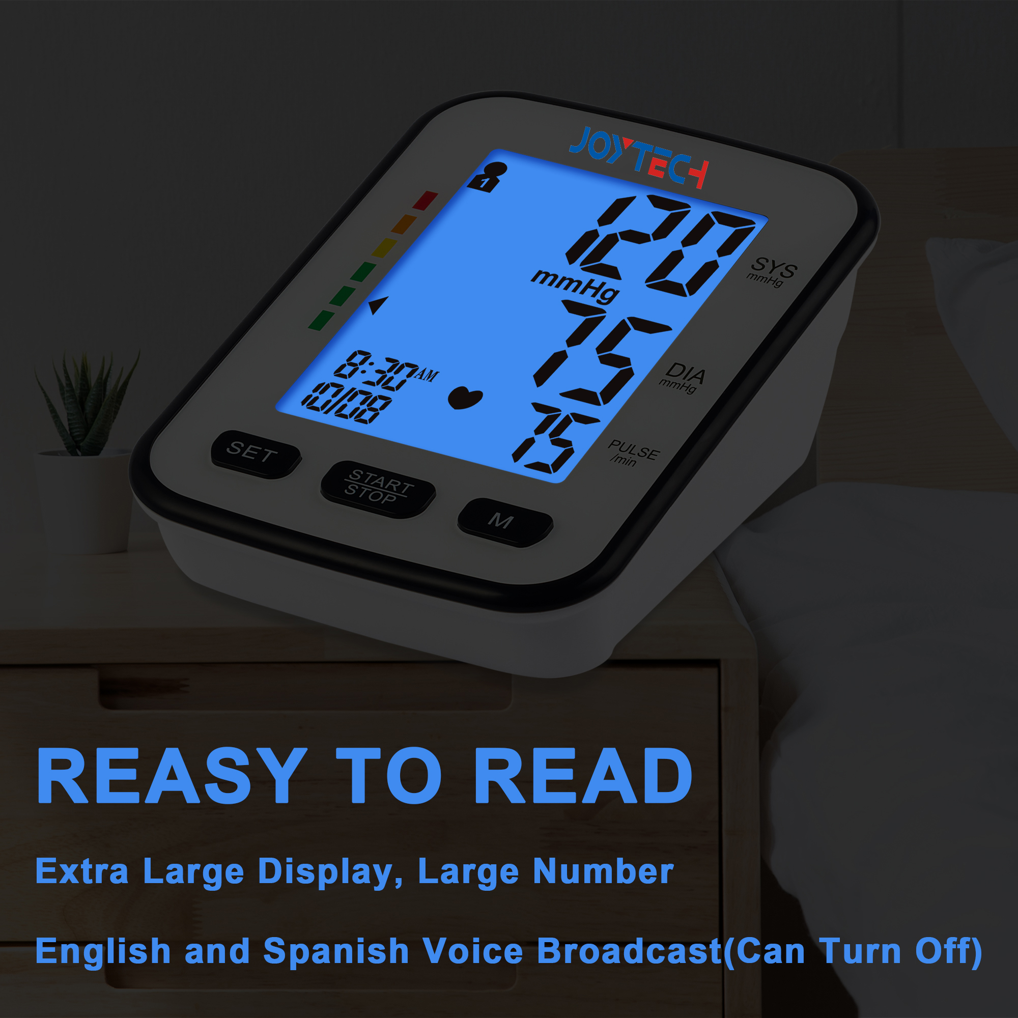 MDR CE ekstra LCD zaslon Bluetooth mjerač krvnog tlaka s pozadinskim osvjetljenjem