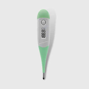 CE MDR ankatoavin'ny Compact Light Flexible Tip Digital Thermometer Waterproof ho an'ny Ankizy