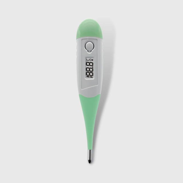 CE MDR-goedgekeurde kompakte, liggewig buigsame punt digitale termometer waterdig vir kinders