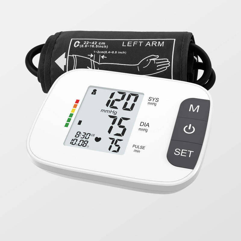 BP Meter Цифров монитор за кръвно налягане Електронен апарат за кръвно налягане за горната част на ръката