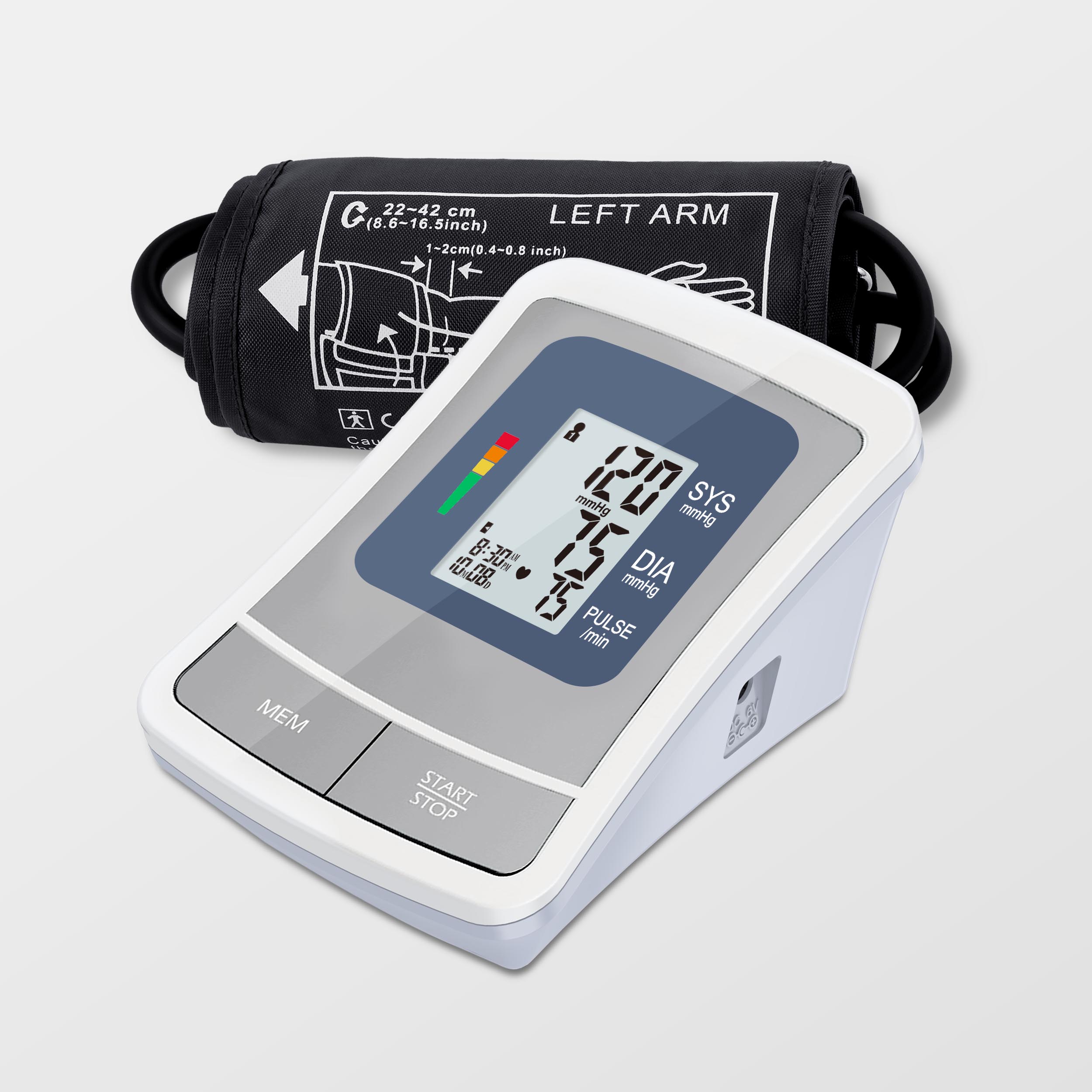 OEM ODM डिजिटल रक्तचाप मॉनिटर ऊपरी बांह बीपी मीटर डिजिटल Tensiometer