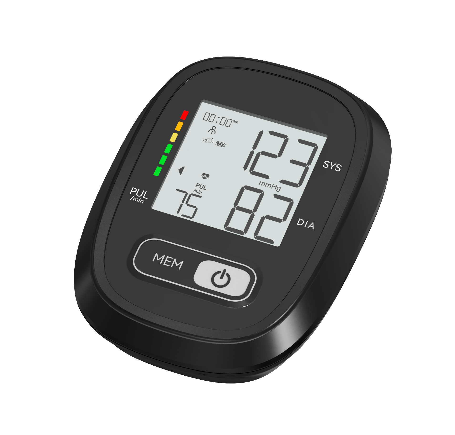 Presnosť lekársky digitálny prístroj na meranie krvného tlaku v hornej časti ramena