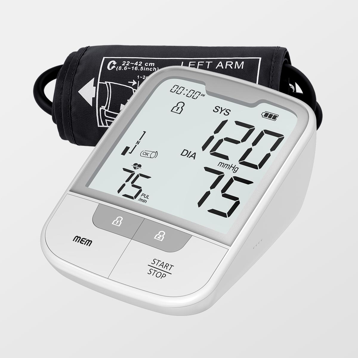 FDA承認のオリジナル工場価格上腕自動デジタル血圧計（大きなカフ付き）