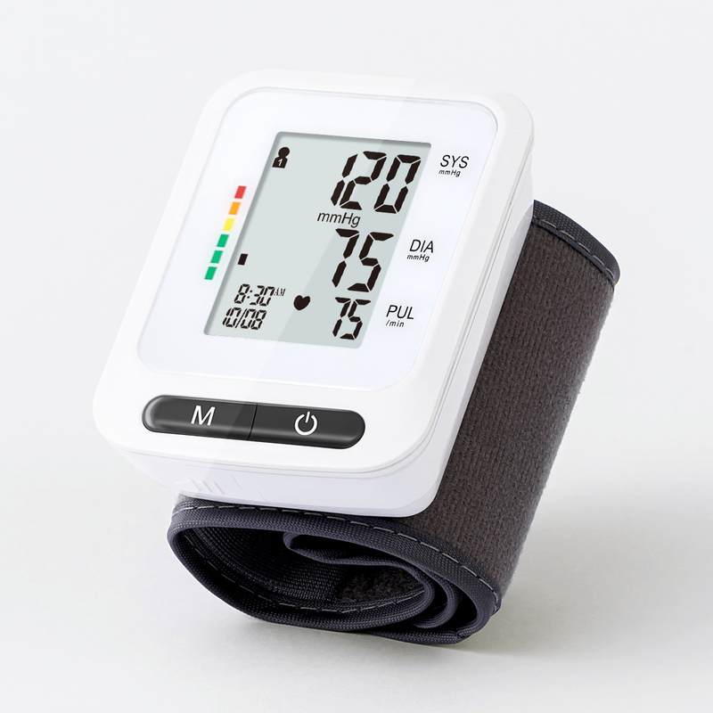 Monitor di pressione sanguigna di polso portatile Monitor di pressione di sangue di polso digitale