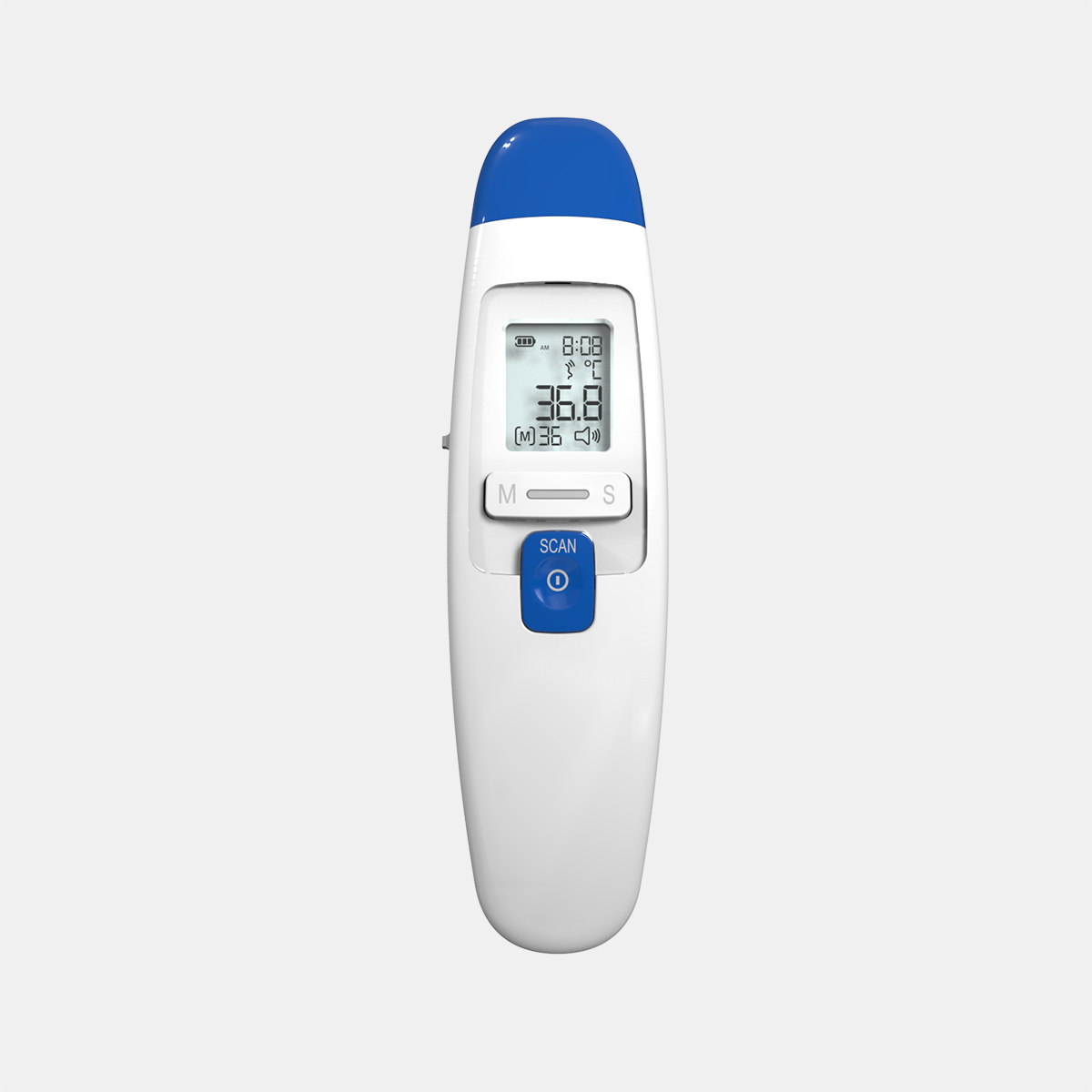 Infrapuna-kõrva ja otsmiku termomeeter DET-219