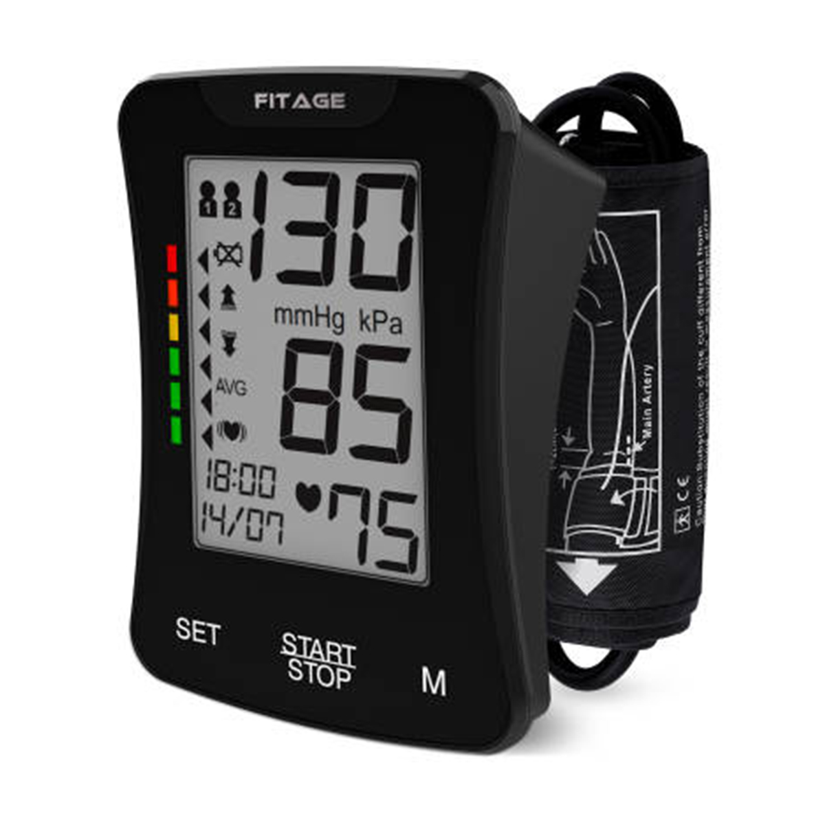 Mofuta oa Arm Fully Automatic Digital Blood Pressure Monitor ka ho Bua