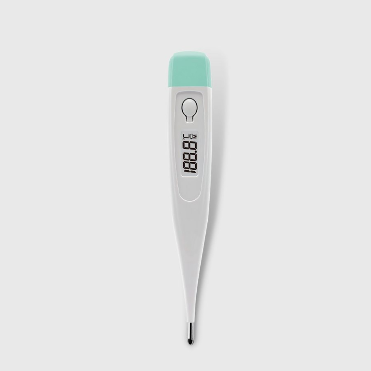 Termometru di punta rigida portatile CE MDR Celsius è Fahrenheit commutabile per a febbre umana