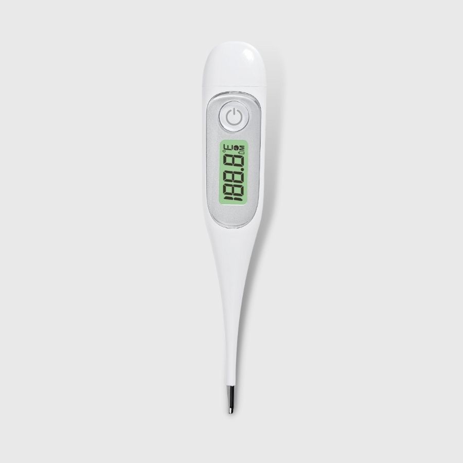 CE MDR Approval Backlight Rigid Tip Digital Thermometer with Predictive Measuring