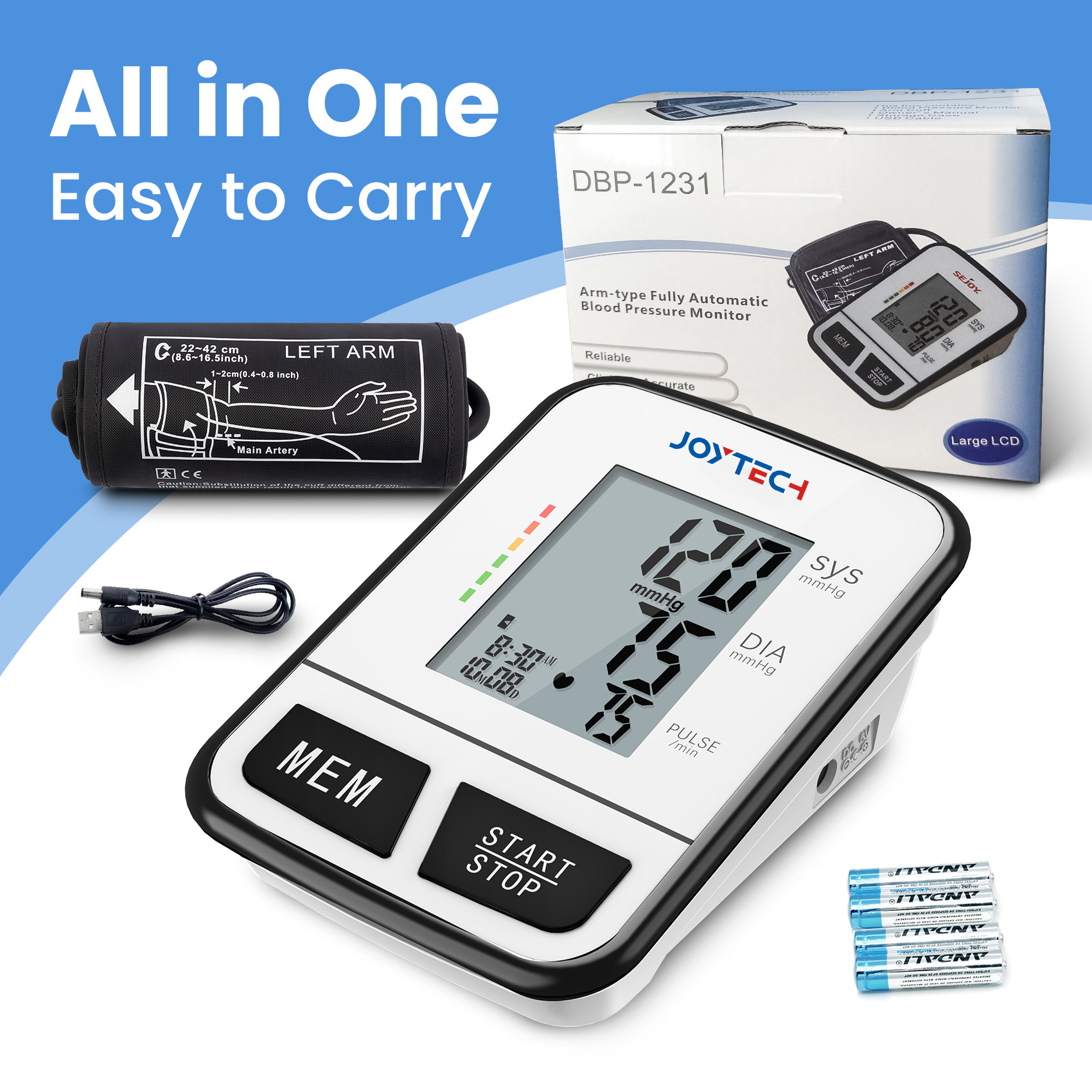 I-customize ang Language High Blood Pressure Checking Machine Bluetooth Digital Tensiometer