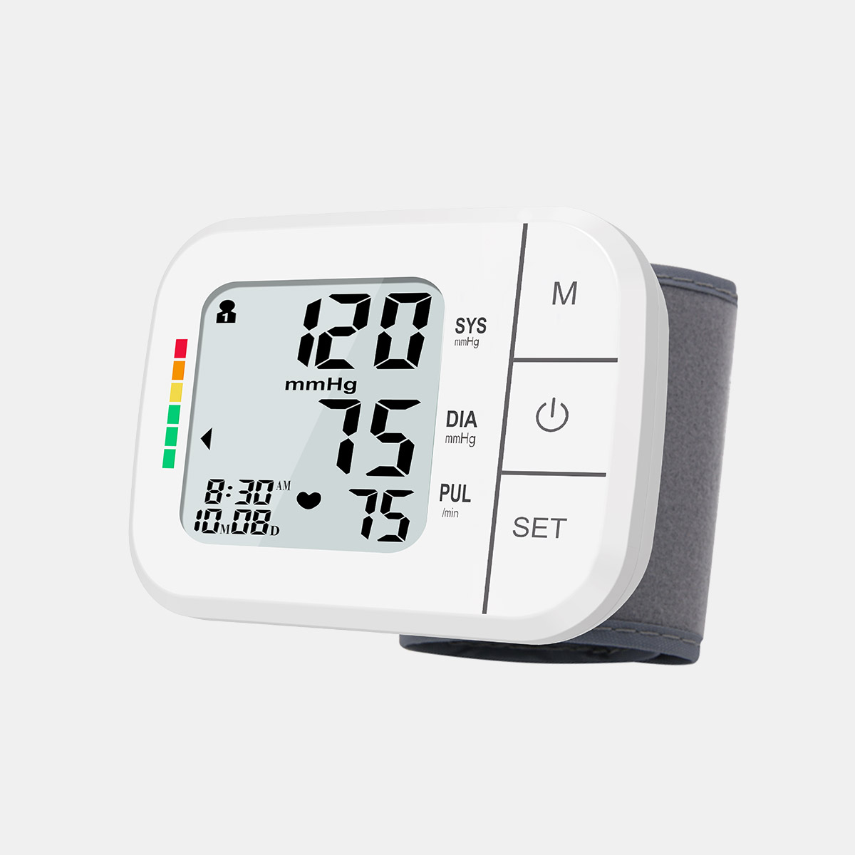 Kev Kho Mob Portable Wrist Blood Pressure Monitor Digital Sphygmomanometer Wrist MDR CE Pom Zoo
