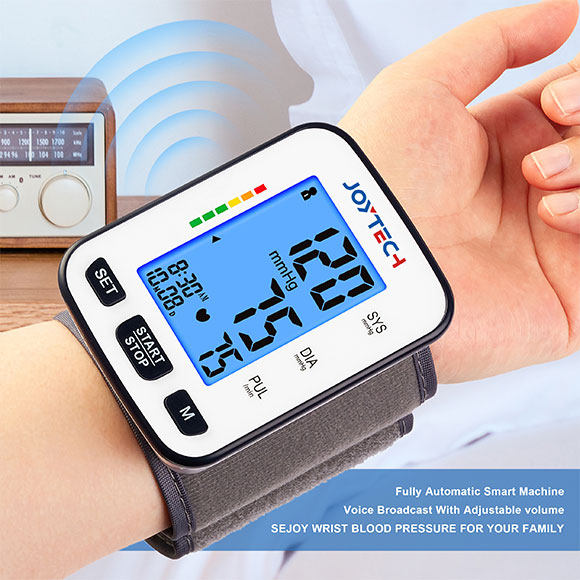 Thús Healthcare Device Electric Wrist Bloeddrukmonitor Talking Automatysk Digital Tensiometer Backlit