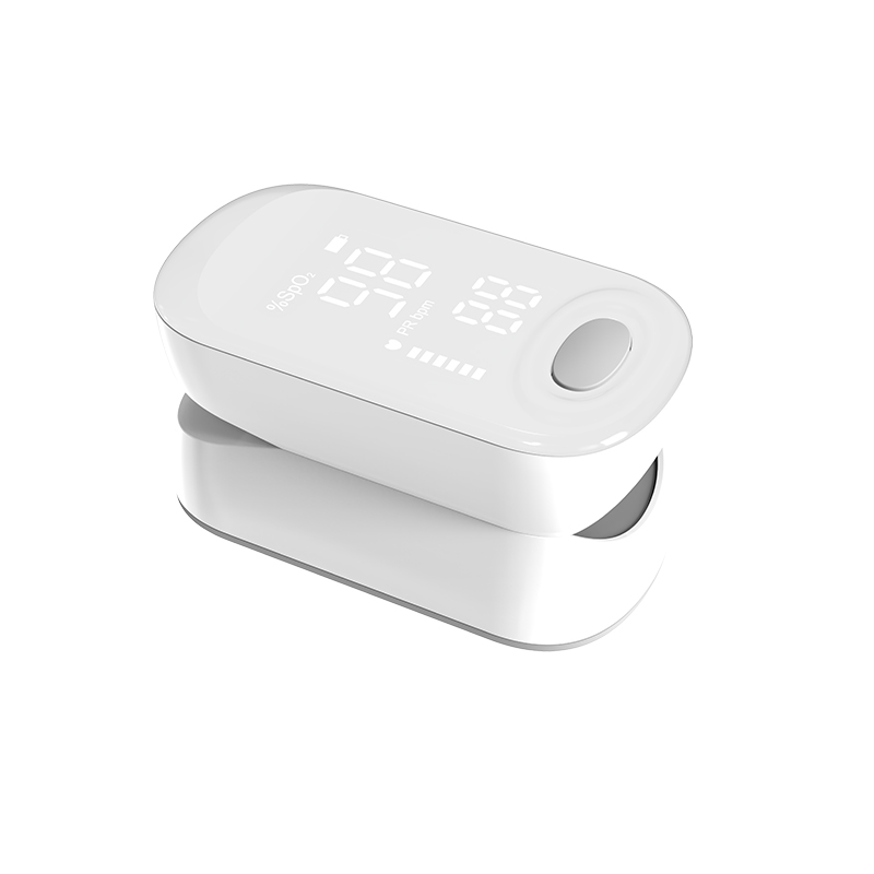 Oximeter Pulse Fingertip LED Otomatis kanggo Digunakake Ngarep