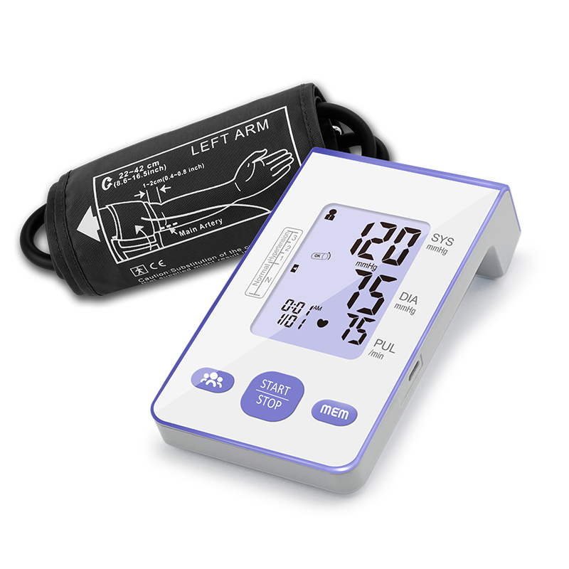 Kettős tápellátású, automatikus digitális vérnyomásmérő otthoni használatra