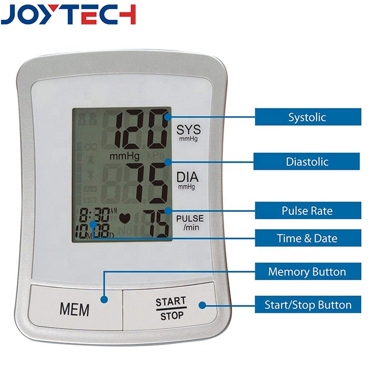 Pemantau Tekanan Darah Digital OEM ODM Lengan Atas BP Meter Tensiometer Digital