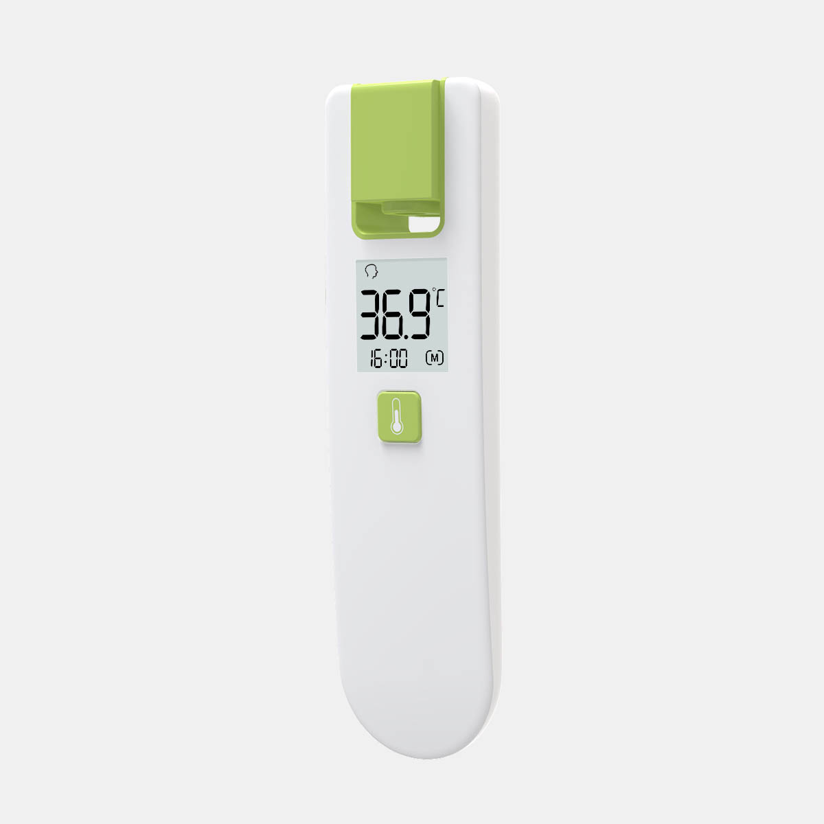 ЦЕ МДР Бесконтактни термометар Једноставан за кућну употребу Ротирајући инфрацрвени термометар за чело за бебе
