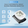 백라이트가 장착된 장력 측정기를 말하는 Bluetooth 손목 혈압 모니터