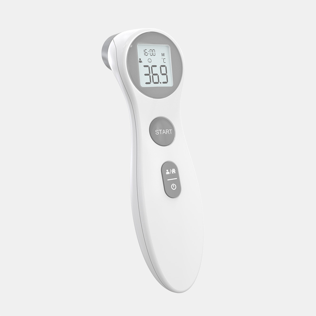 CE MDR Yavomereza Osalumikizana ndi Infrared Pamphumi Thermometer Gun Medical for Fever