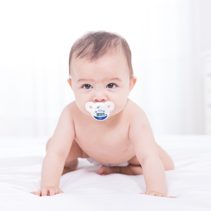 नवजातस्य कृते डिजिटल पेसिफायर शिशु थर्मामीटर् एकस्य ज्वरस्य निप्पलशैलीयाः शिशुस्य थर्मामीटरस्य जाँचं कुर्वन्तु
