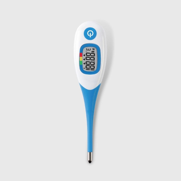 CE MDR мақұлдаған Bluetooth артқы жарығы нәресте мен ересектерге арналған сандық ауызша термометр 