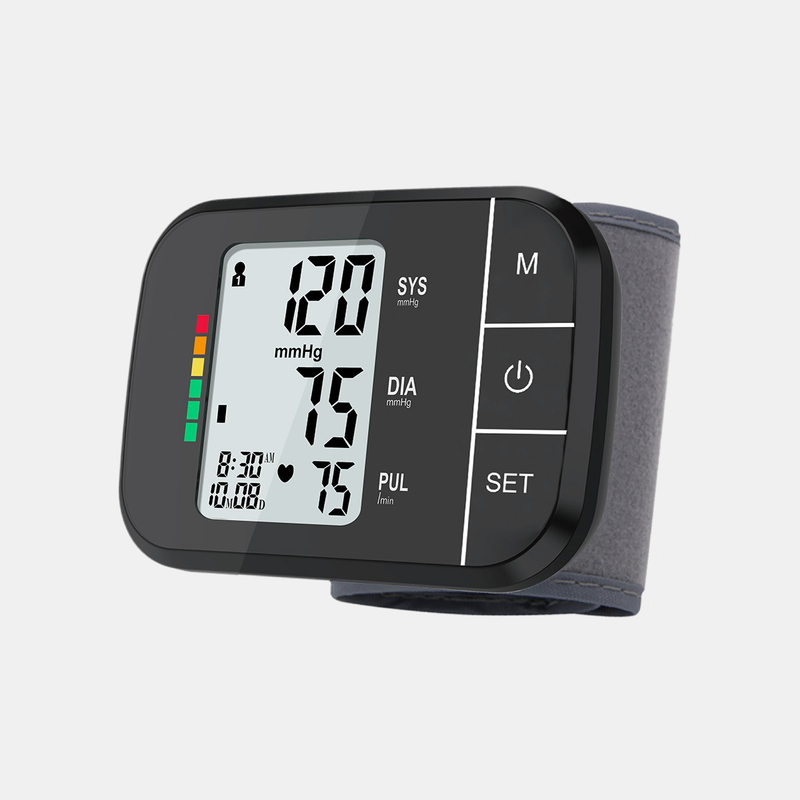Bahasa Menyesuaikan Monitor Tekanan Darah Pergelangan Tangan Sphygmomanometer Digital