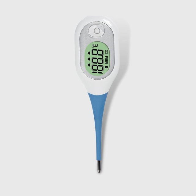 CE MDR อนุมัติการตอบสนองอย่างรวดเร็ว Bluetooth เครื่องวัดอุณหภูมิกันน้ำอิเล็กทรอนิกส์สำหรับทารก