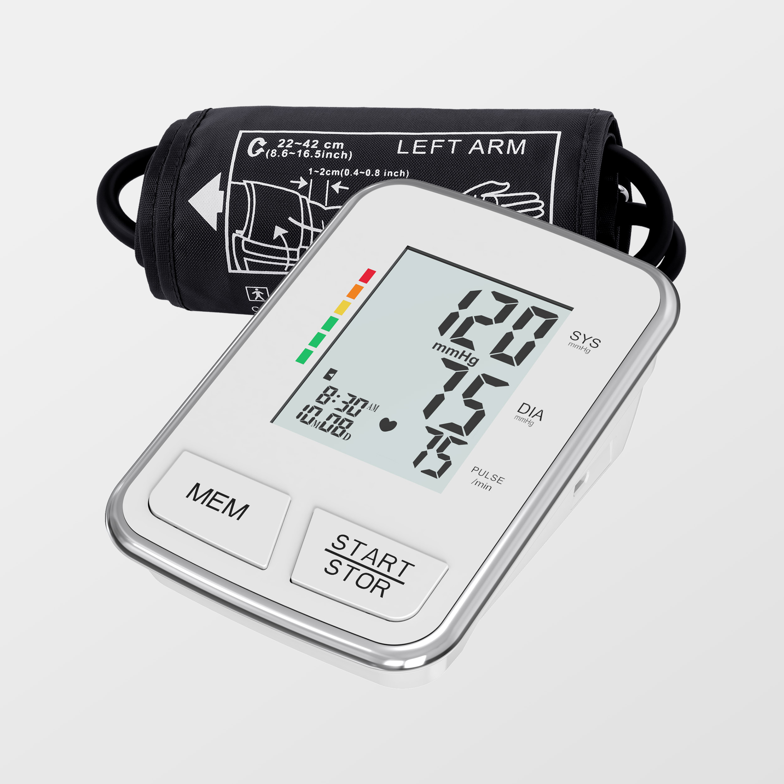 Прилагодите језик Машина за проверу високог крвног притиска Блуетоотх дигитални тензиометар